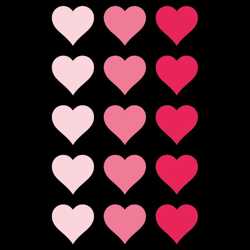 Pattern with many hearts