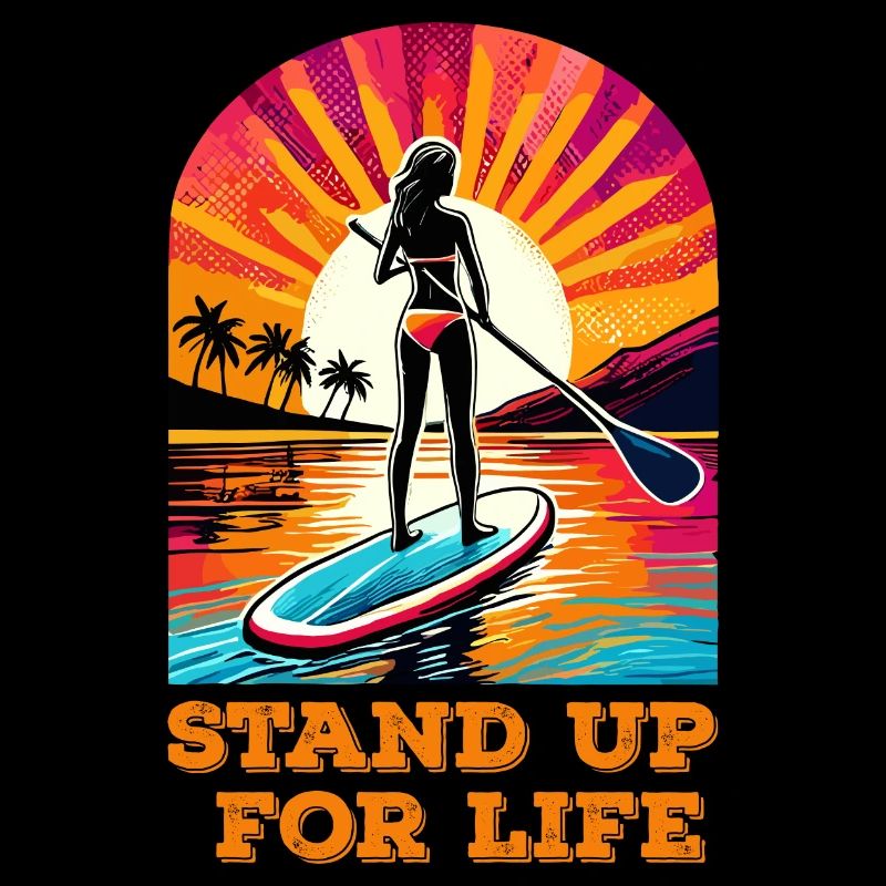 Stand Up paddle Sup board sunset paddle