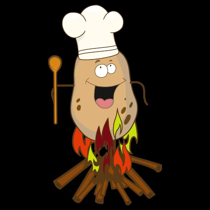 Potato Fried Potato Grill Cook Campfire