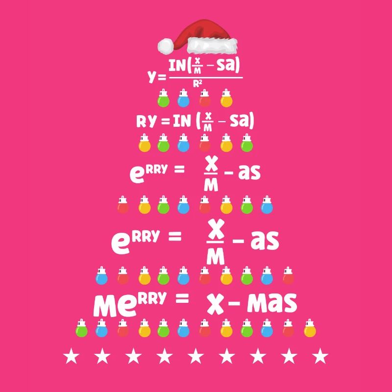 Math Arbre de Noël Math Formule Math Noël