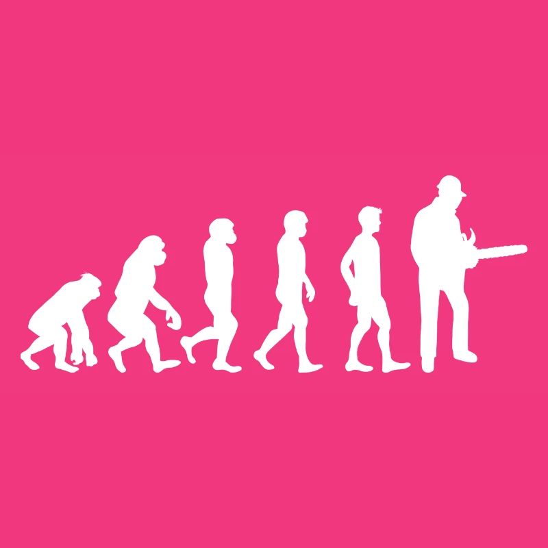 Evolution Holzfäller im Wald