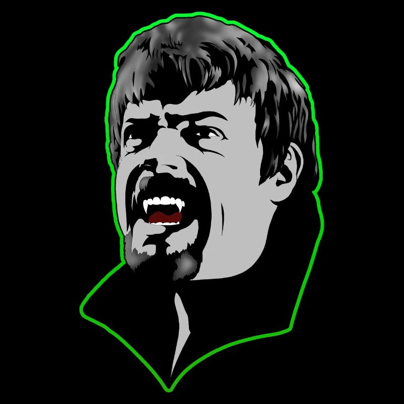 A hungry vampire man - green