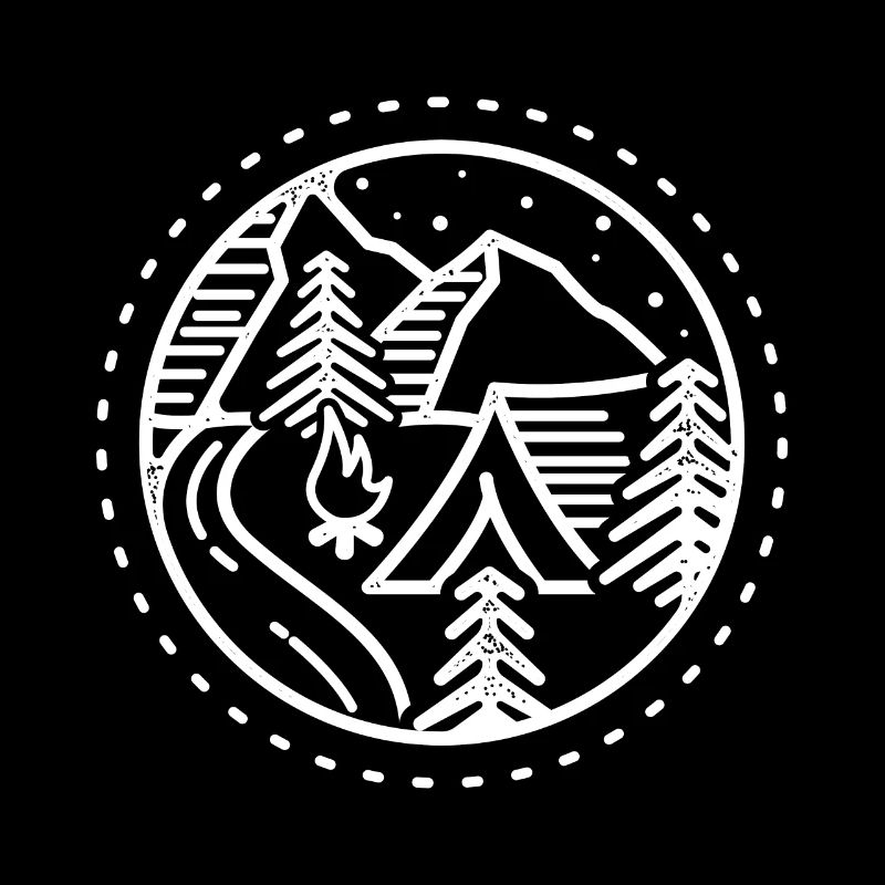 Camping Mountains Drawing Camping Camping Nature