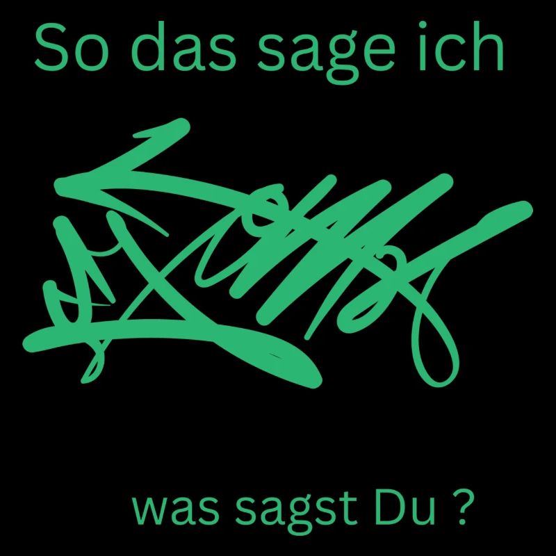 Design mit Spruch von R.St