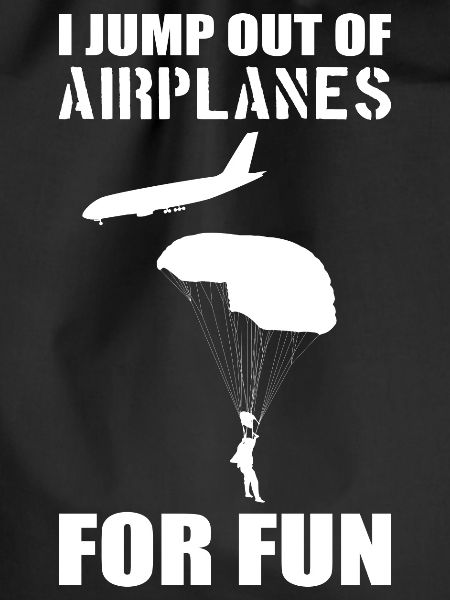 Funny skydiving skydiver