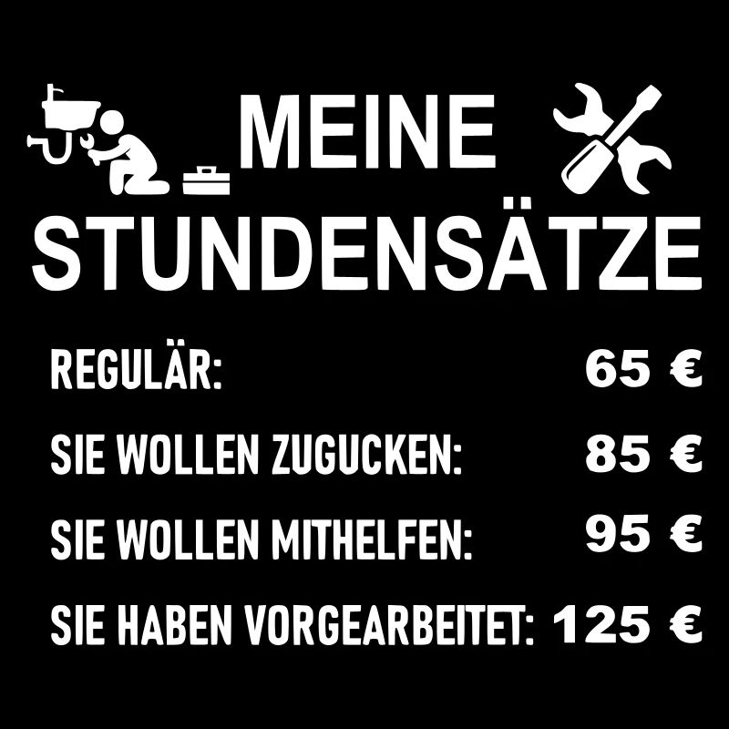 Stundensätze Klempner