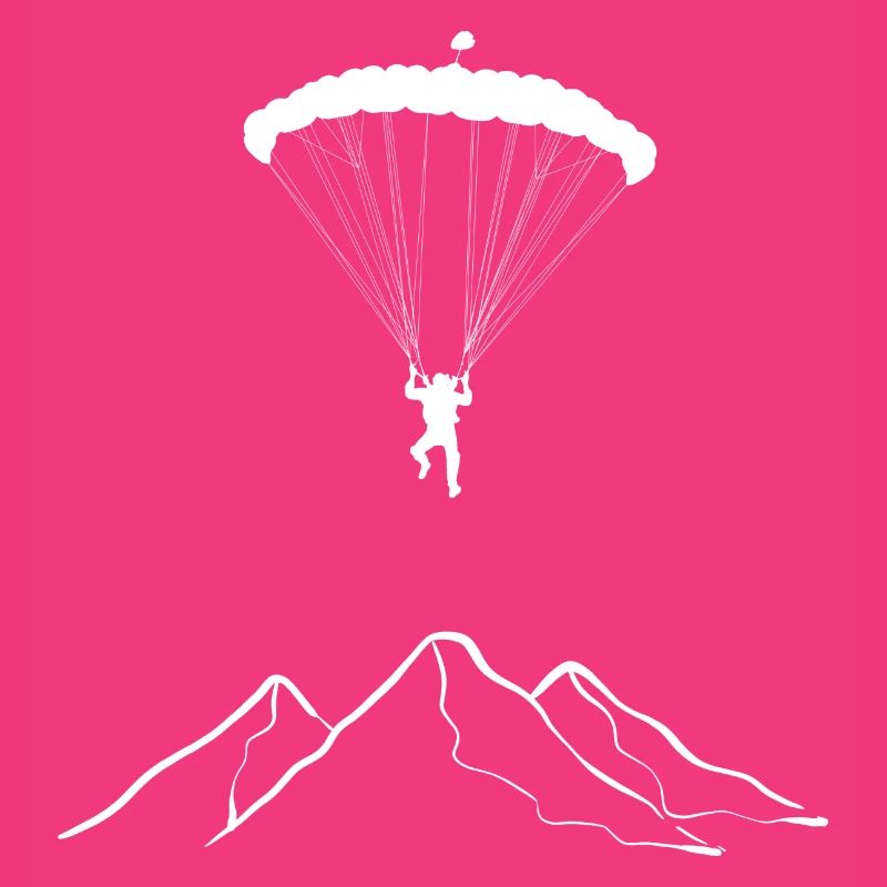Paragliding mountains. Mountaineer Gift