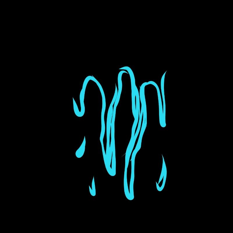 Dripping blue Design Modern