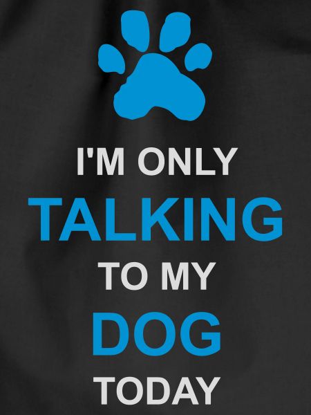 only talking to dog