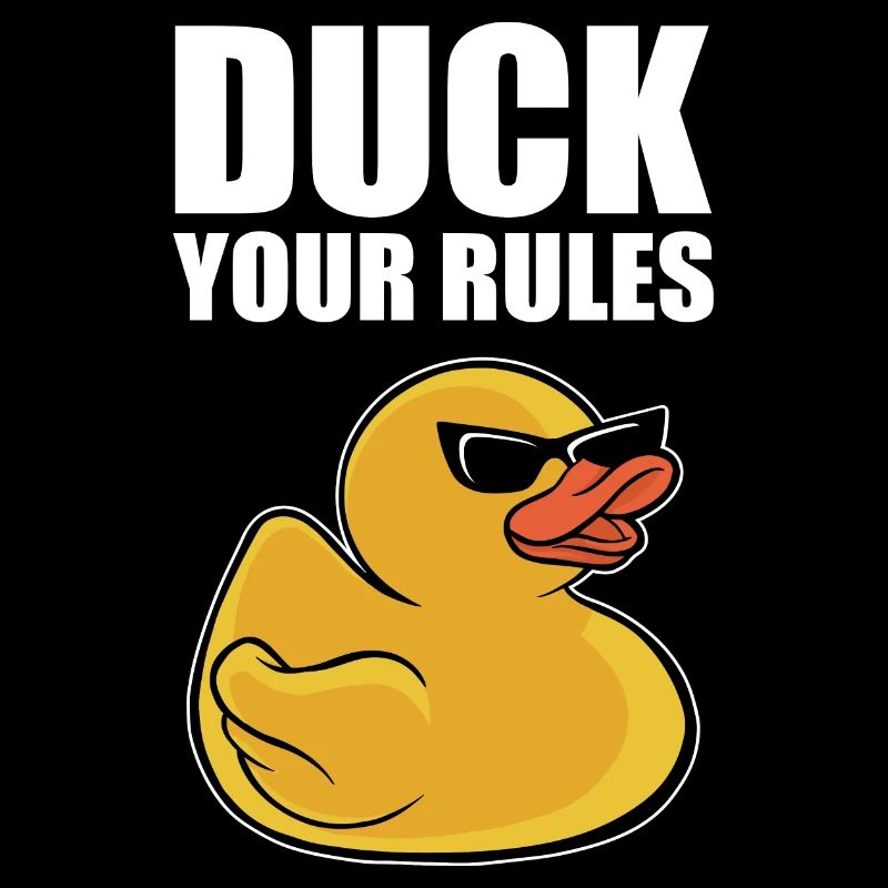 Funny Duckling Cool Rubber Duck Your Rules