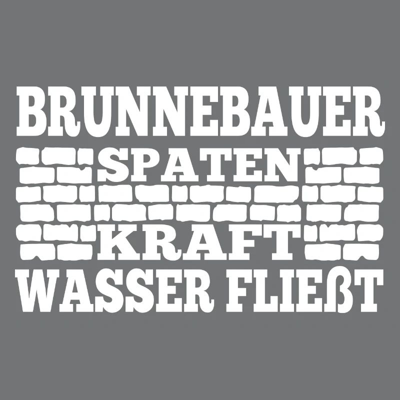 Construction de puits, bêche, puissance, coulée d’eau, constructeur de puits