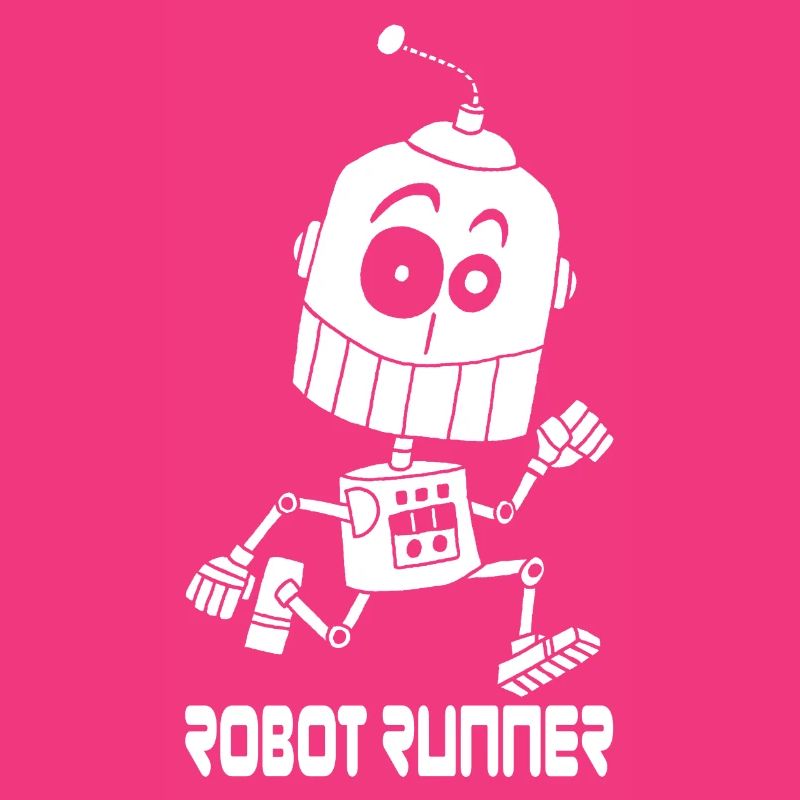 White Running Robot