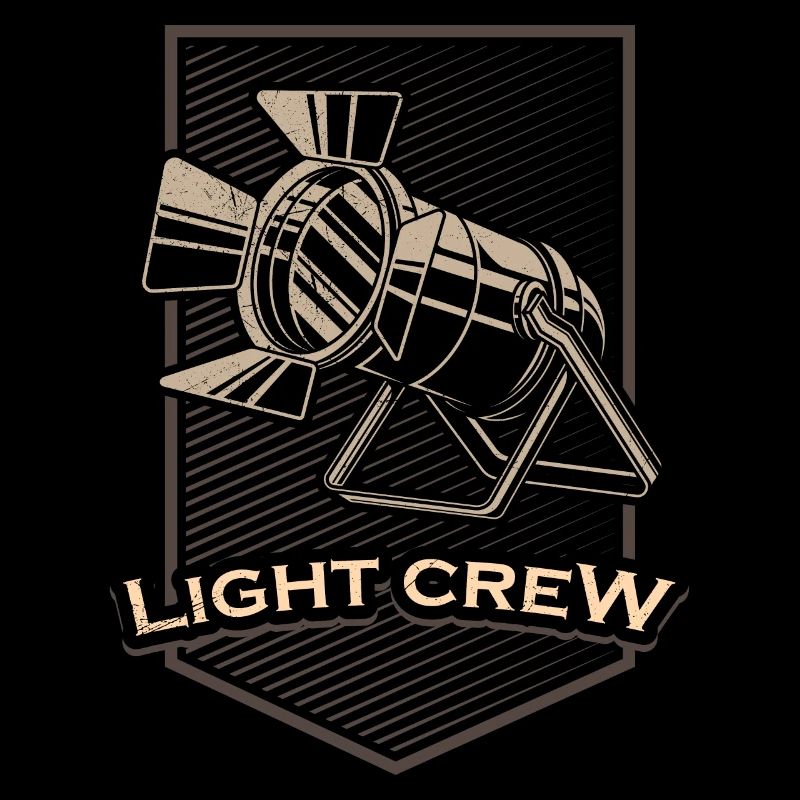 LIGHT CREW Retro Licht Lichttechniker Geschenk