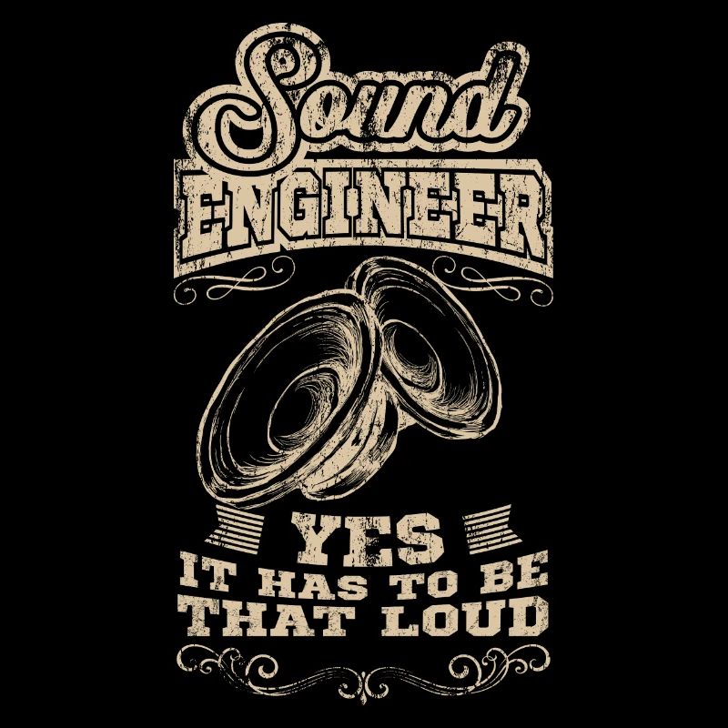 SOUND ENGINEER Tontechniker Crew Geschenk Toningen