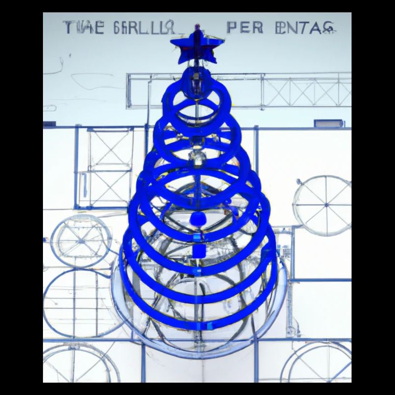 Weihnachten Weihnachtsbaum Schematic Blaupause