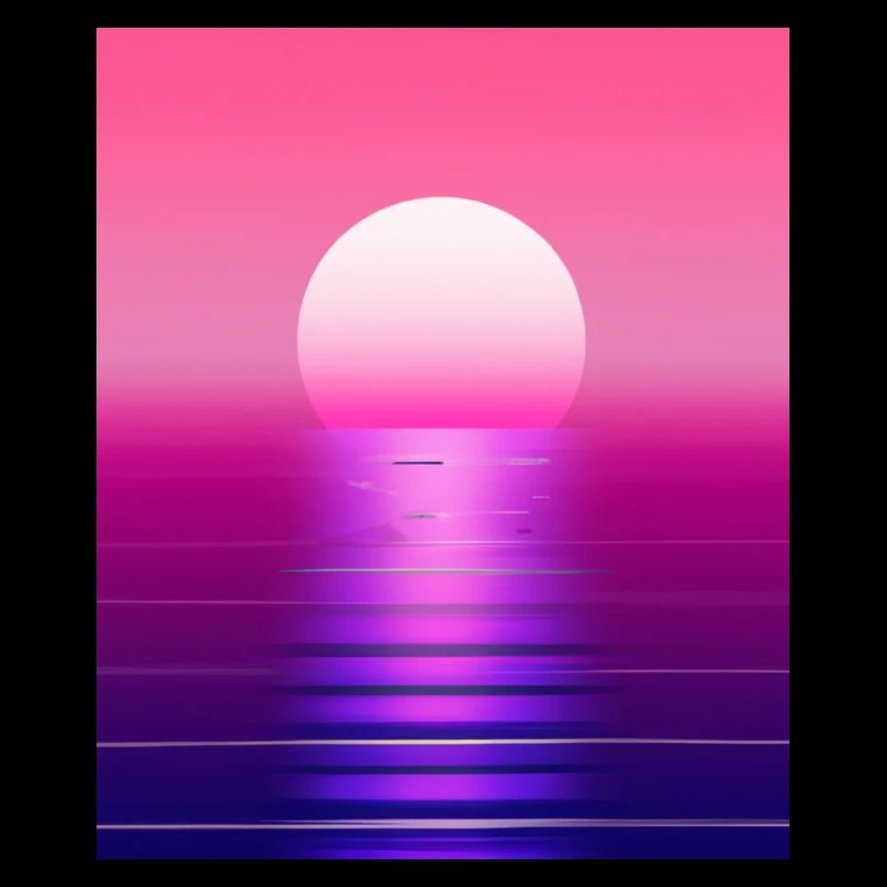 Vaporwave Sun Synthwave Sunset