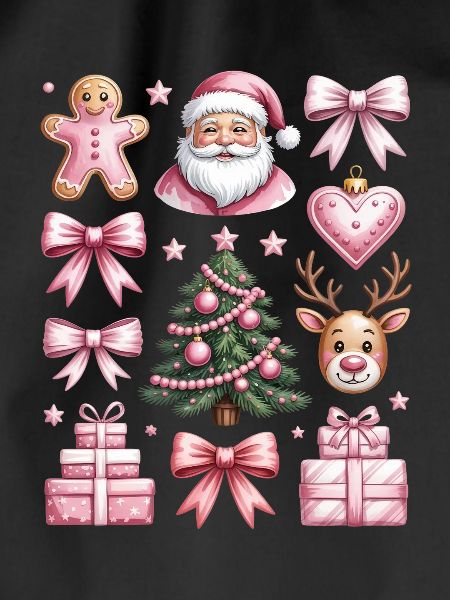 Coquette Gingerbread Reindeer Christmas