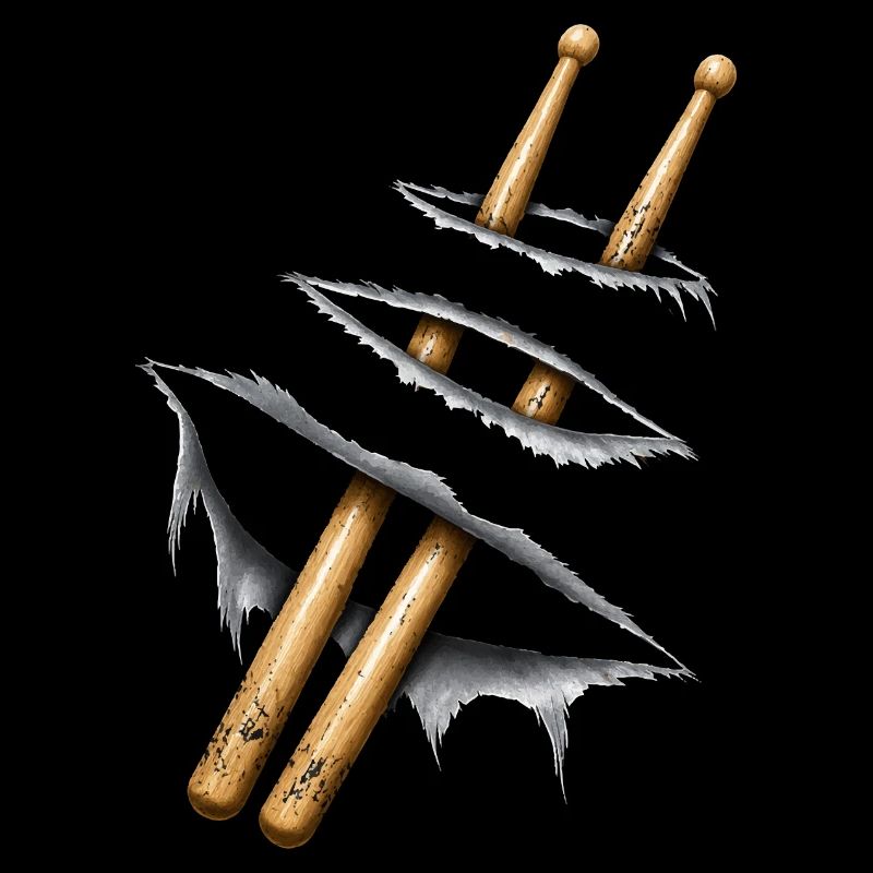 Drumsticks Design – Drummer & Musician Motif
