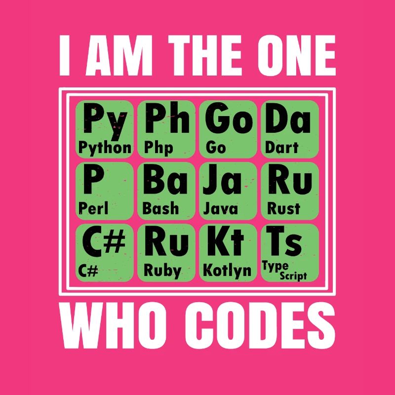I Am The One Who Codes Programming Programmer Nerd