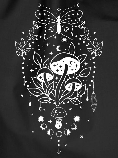 Magical nature mushroom