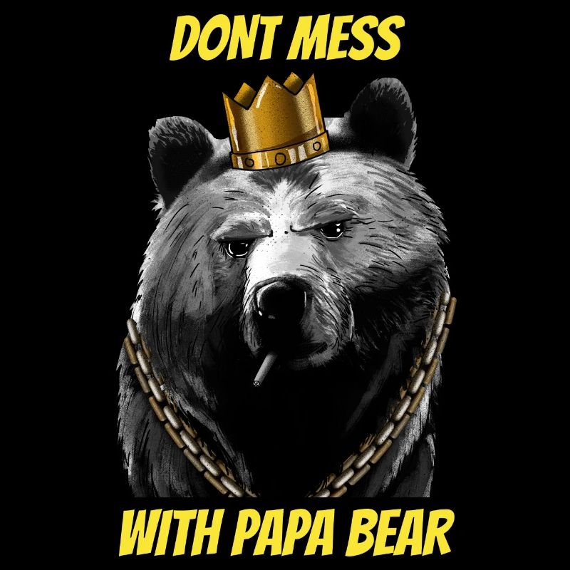 Papa Bear avec une couronne