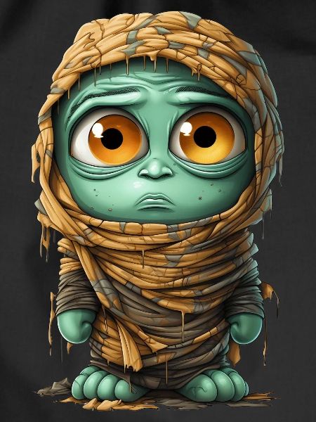 Halloween Spooky Cartoon Mummy