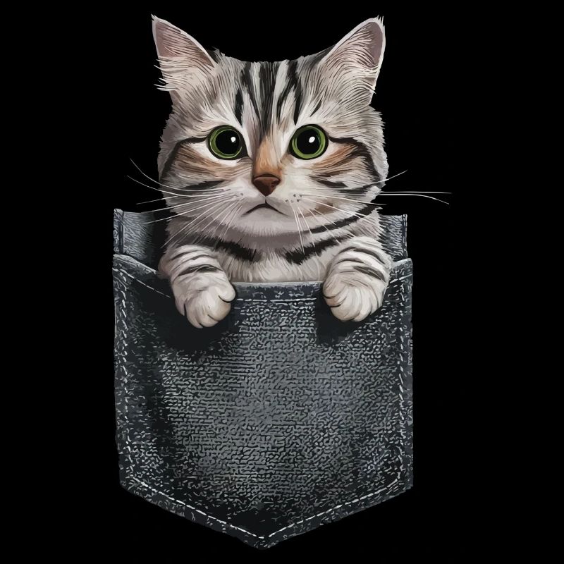 Orientalisch Kurzhaar Katze in der Tasche Geschenk