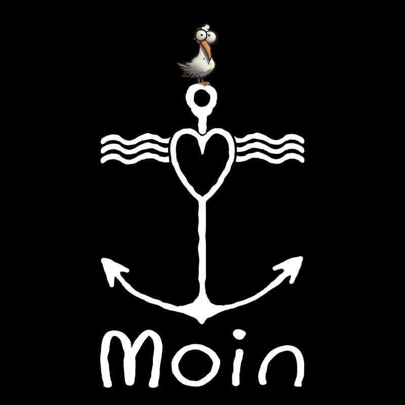 Moin Seagull Harbour Low German Coast Northern Germany