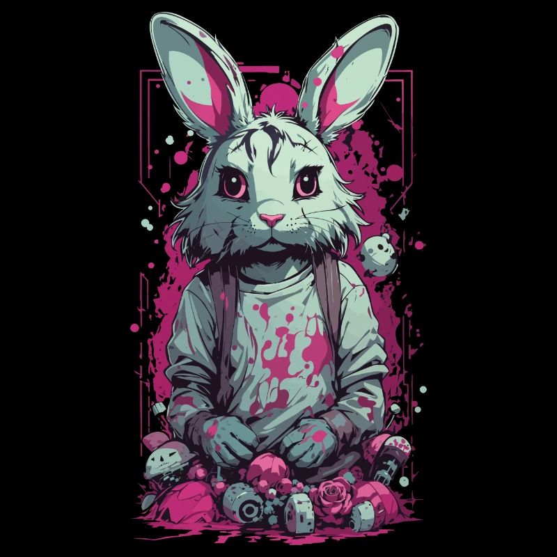 Gothic  Horror Splatter Art