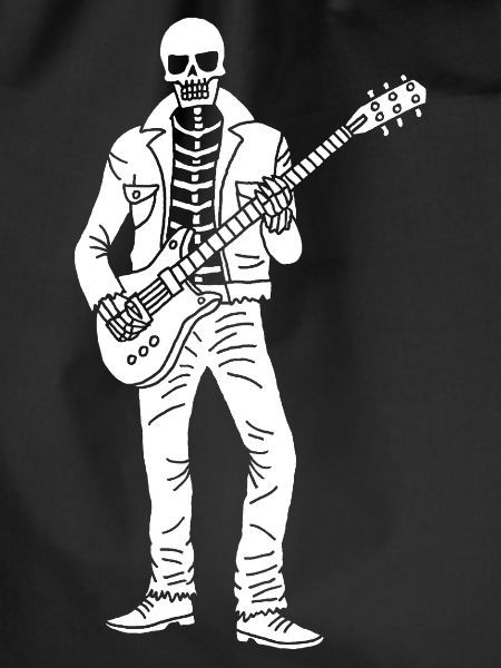 Guitarist skeleton (white)