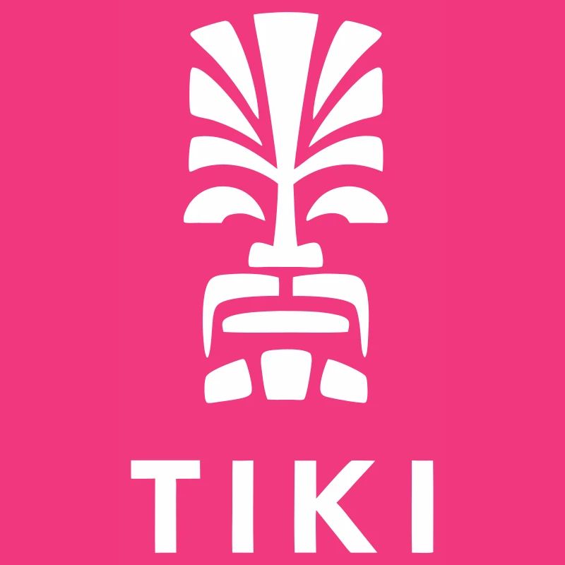 Tiki Design Polynesischer Kopf Lebendig