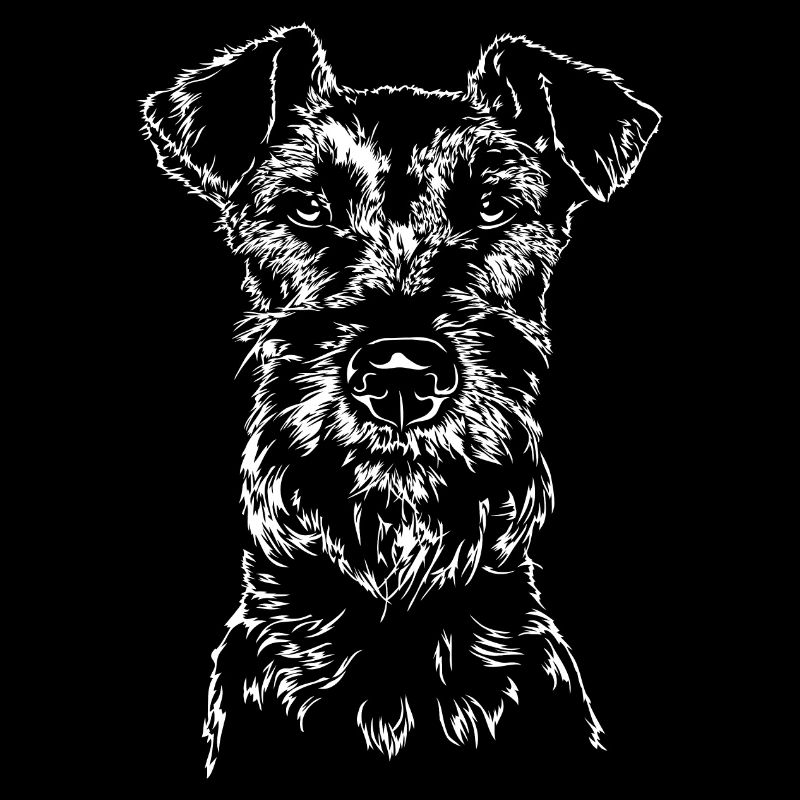 IRISH TERRIER Portrait Wilsigns Hunde Geschenk