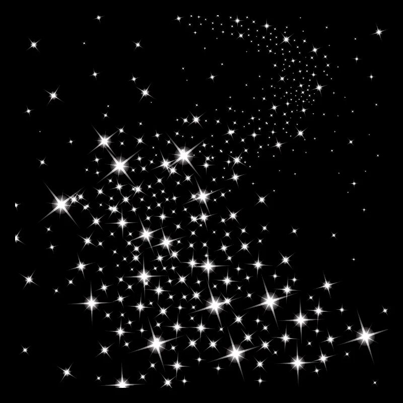 stars, starry sky, white, glittering