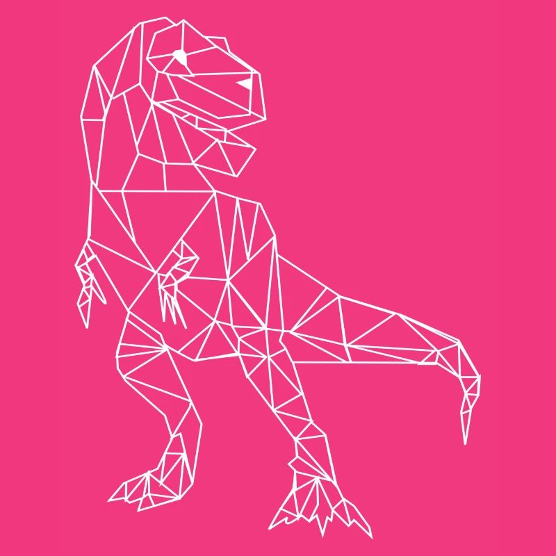 T-Rex minimalistisch Low Poly