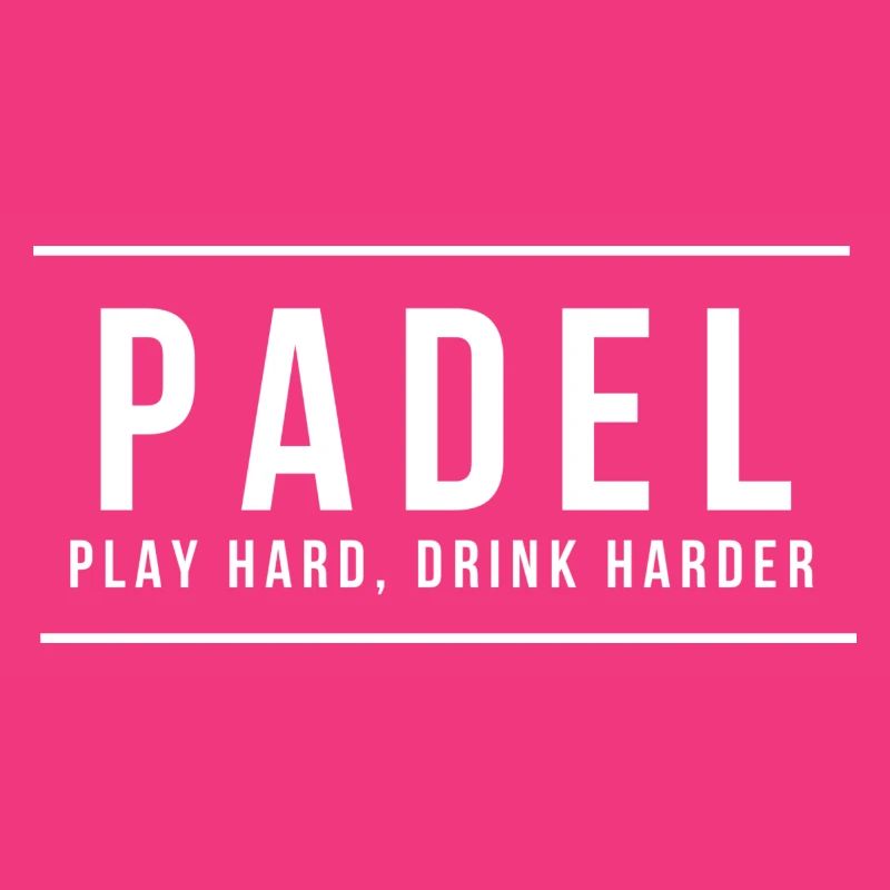 Padel: play hard, drink harder