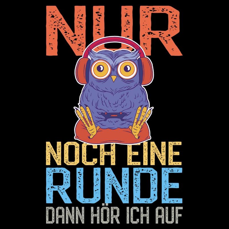 Lustige Gaming Eule - Streaming Computerspiele