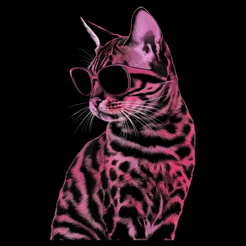 Bengalkatze-Sonnenbrille Geschenk