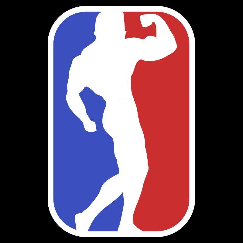 Logo bodybuilder bodybuilder biceps posent Arnold