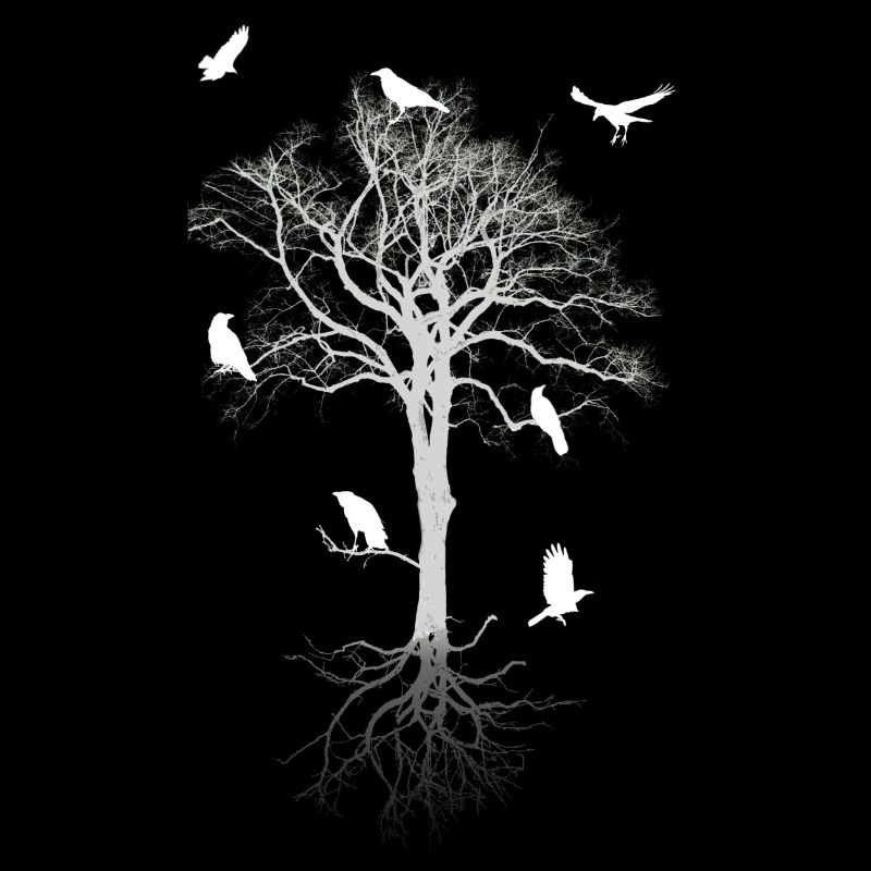 Krähen im Baum