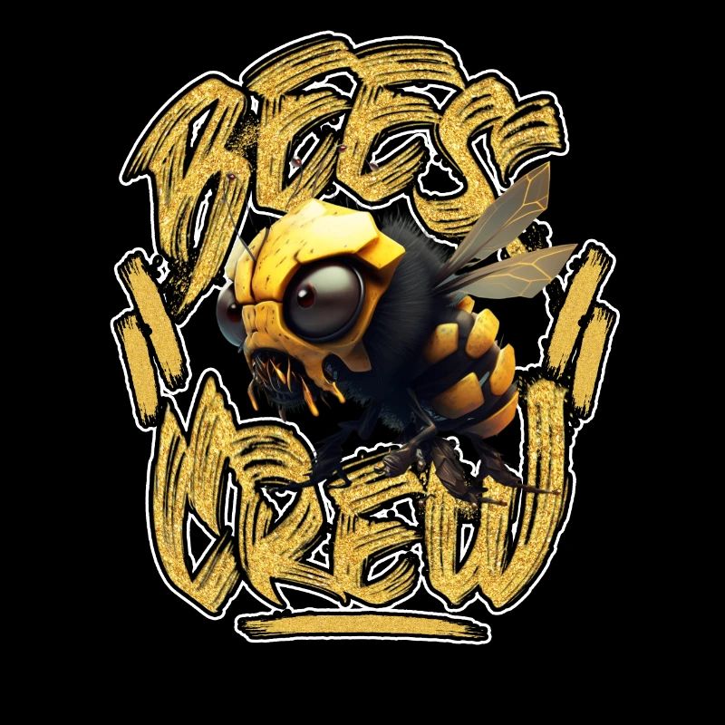3d Biene CREW 2023gold