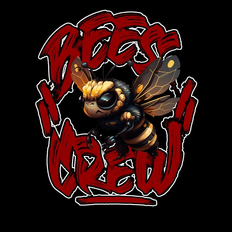 3d Biene CREW 2023rot2