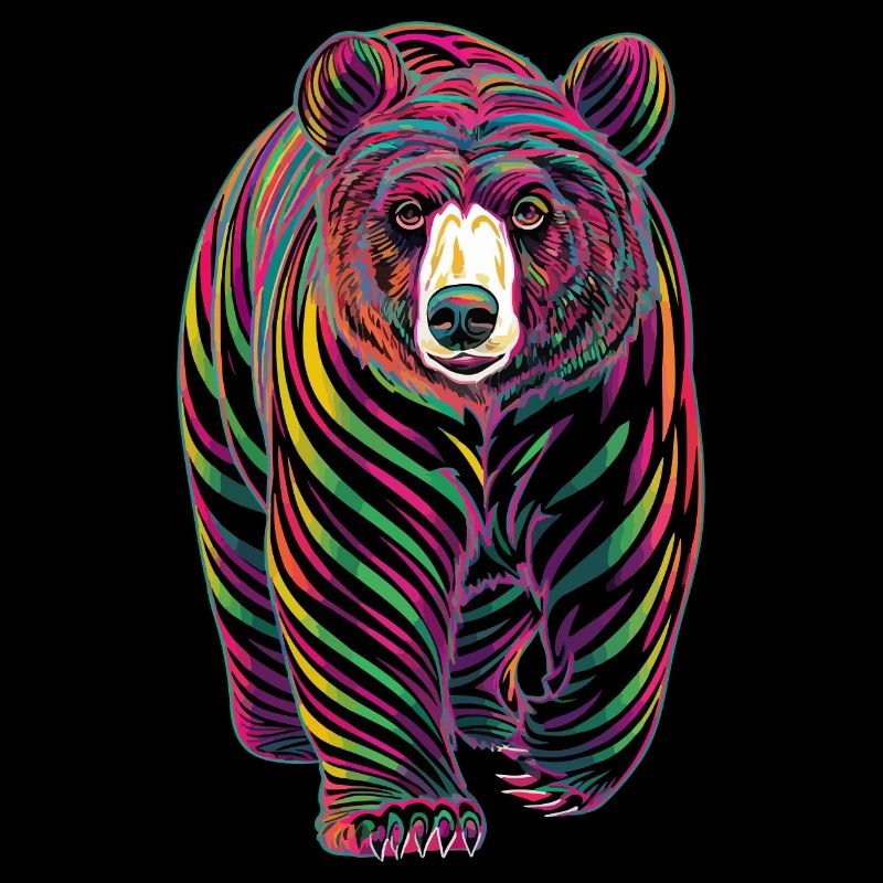 Bear Abstract Art