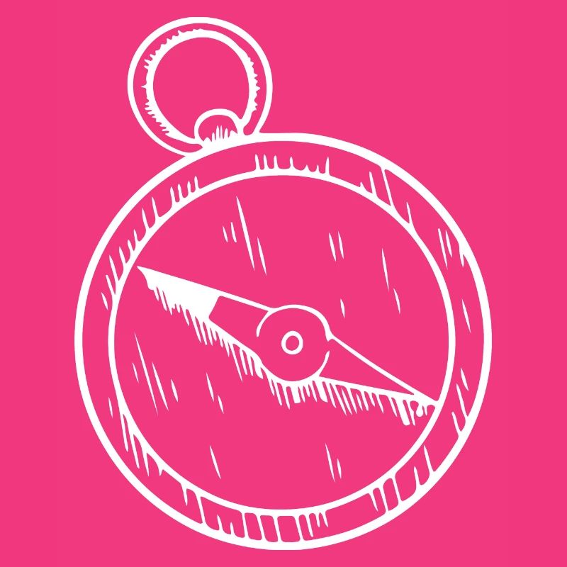Compass Hand Drawn Cardinal Direction