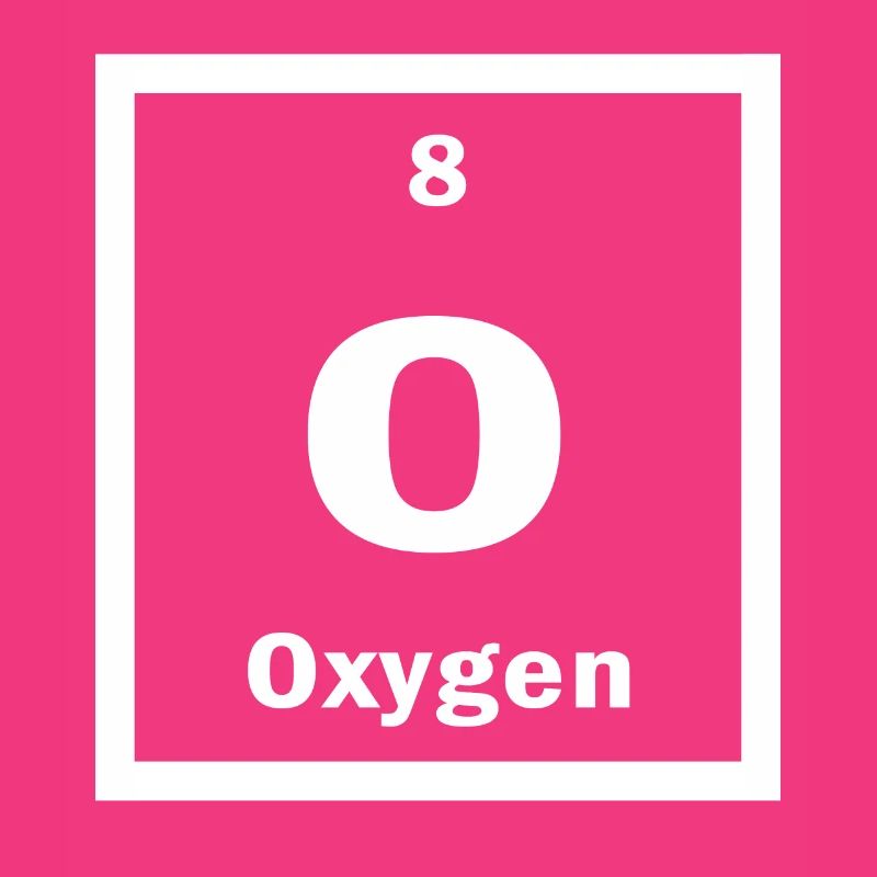 Oxygène O Tableau périodique de la science des éléments