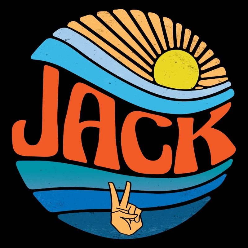 Jack Shirt Vintage Sunset Jack Groovy Tie Dye