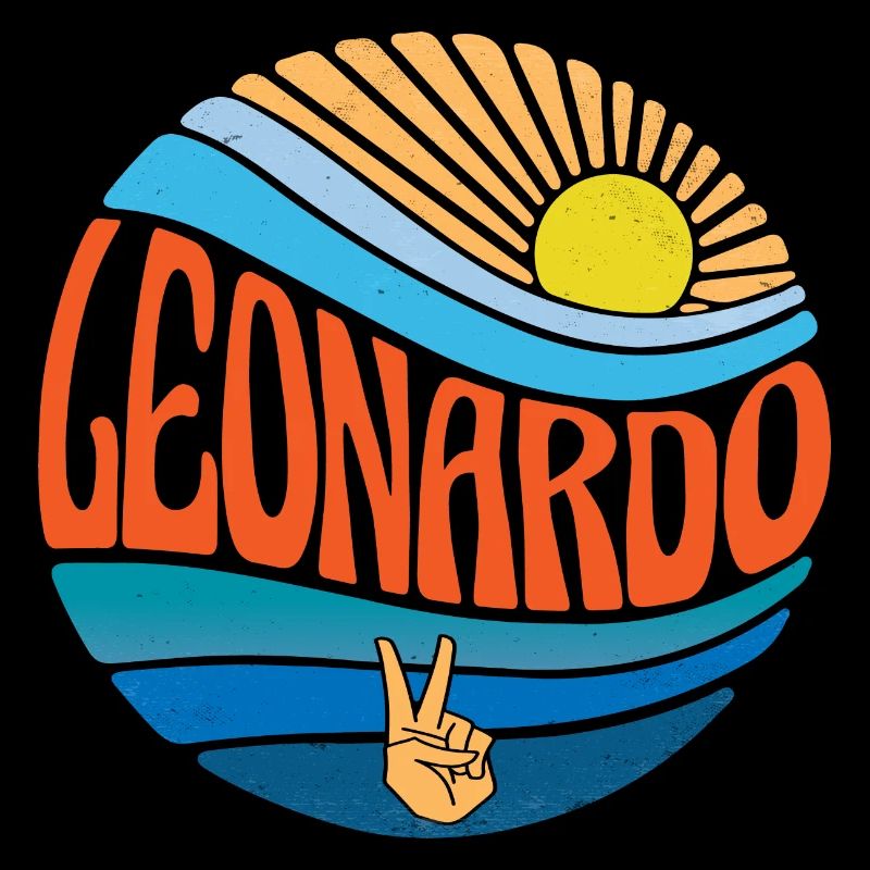 Leonardo Shirt Vintage Sunset Leonardo Groovy Tie