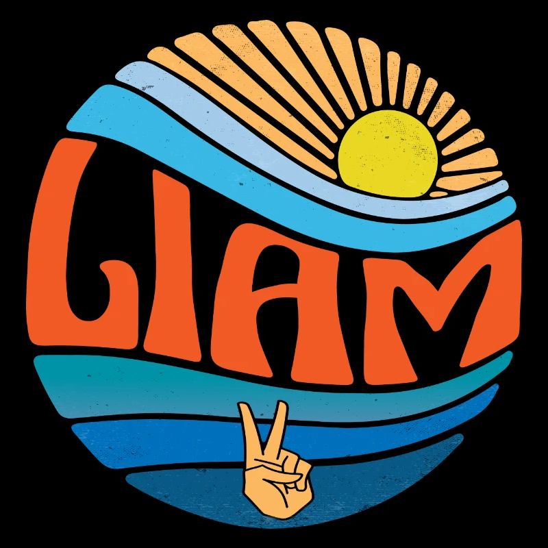 Liam Shirt Vintage Sunset Liam Groovy Tie Dye