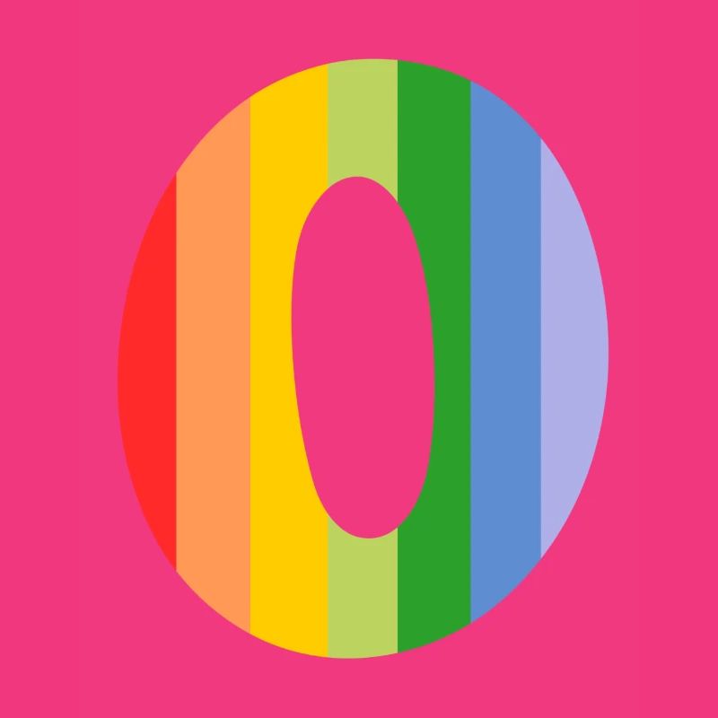 Buchstabe oder Regenbogen