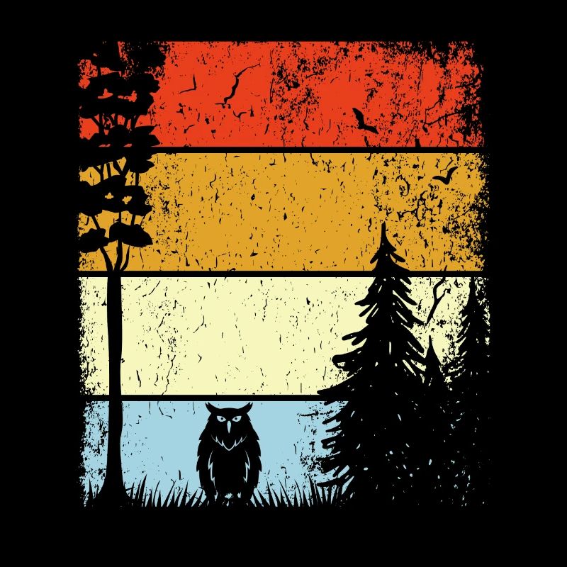 Waldtier in der Natur Eule