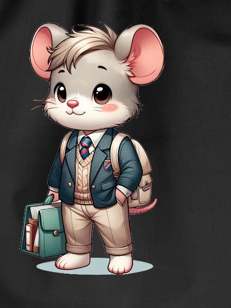 Cute Schoolboy Mouse